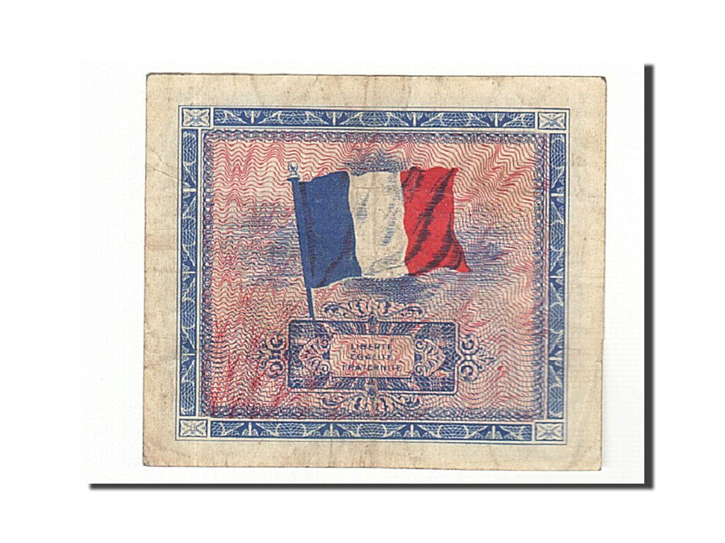 France, 2 Francs, 1944, 1944-06-06, KM:114b, TB+, Fayette:VF16.2