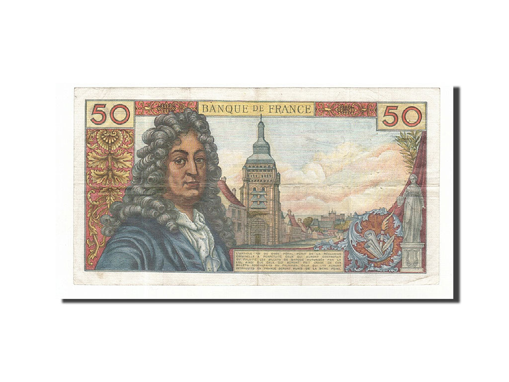 France, 50 Francs, 1963, KM:148a, 1963-02-07, VF(30-35), Fayette:64.4