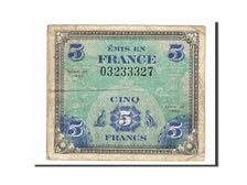Billet, France, 5 Francs, 1944, 1944-06-06, TB+, Fayette:VF17.1, KM:115a