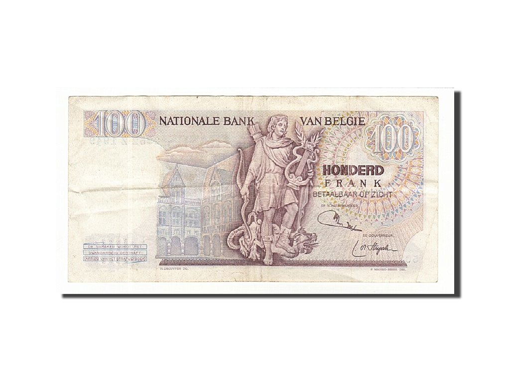 Banknote, Belgium, 100 Francs, 1975, 1975-03-28, KM:134b, EF(40-45)