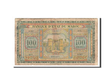 Morocco, 100 Francs, 1943, KM:27A, 1943-05-01, VF(20-25)