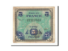 France, 5 Francs, 1944, KM:115a, 1944, VF(20-25)
