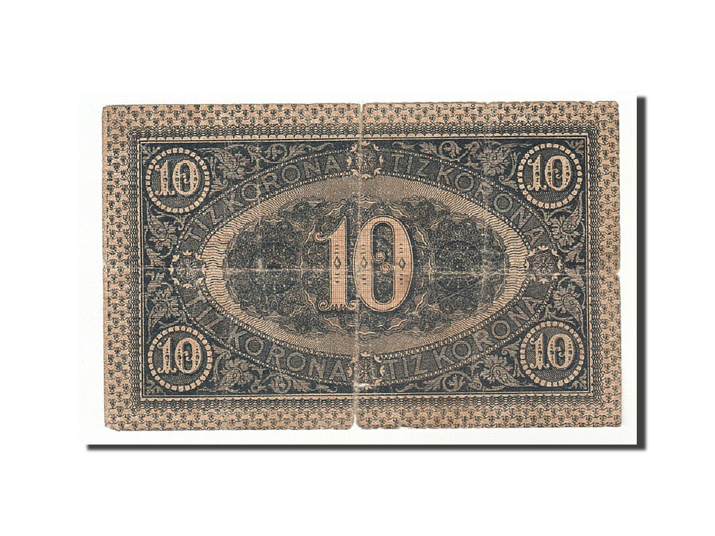 Hungary, 10 Korona, 1919, KM:41, 1919-08-09, VF(20-25)