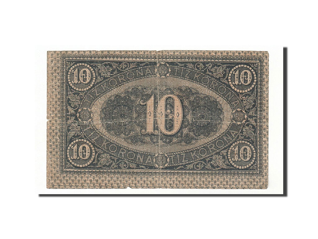 Hungary, 10 Korona, 1919, KM:41, 1919-08-09, VF(30-35)
