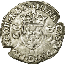 Coin, France, Douzain aux croissants, 1551, Rennes, VF(30-35), Billon
