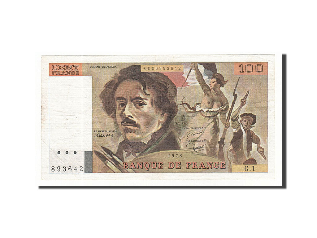 France, 100 Francs, 1978, KM:153, 1978, VF(30-35), Fayette:68.1