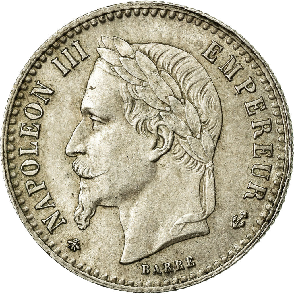 Coin, France, Napoleon III, Napoléon III, 50 Centimes, 1864, Paris, AU(50-53)