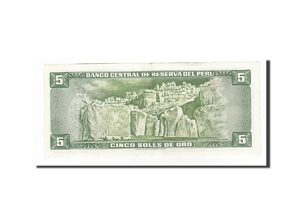 Peru, 5 Soles De Oro, 1968, KM:92a, 1968-02-23, AU(50-53)