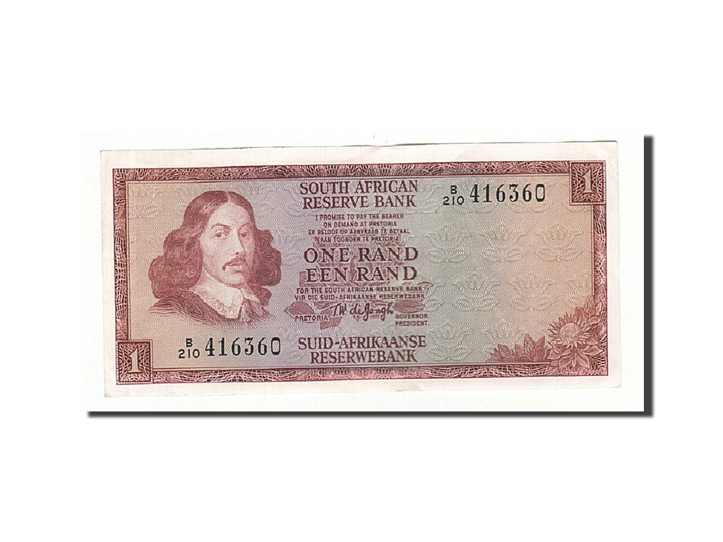 South Africa, 1 Rand, 1973-1984, KM:115a, Undated (1973), AU(50-53)
