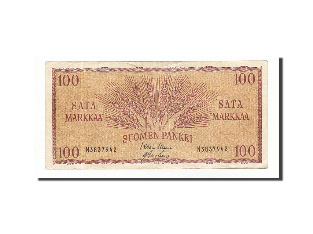 Finland, 100 Markkaa, 1957, KM:97a, 1957, EF(40-45)