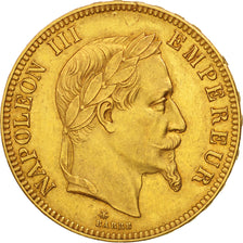 Coin, France, Napoleon III, Napoléon III, 100 Francs, 1869, Paris, AU(55-58)