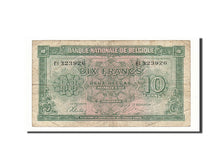 Belgium, 10 Francs-2 Belgas, 1943-1945, KM:122, 1943-02-01, VF(20-25)