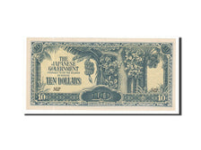 Billete, 10 Dollars, 1942-1945, MALAYA, KM:M7c, Undated (1944), UNC