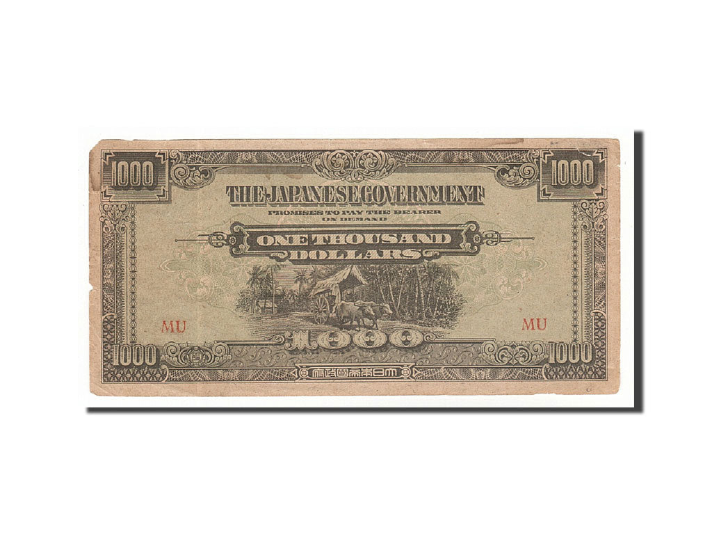 MALAYA, 1000 Dollars, 1942-1945, KM:M10b, Undated (1945), VF(30-35)
