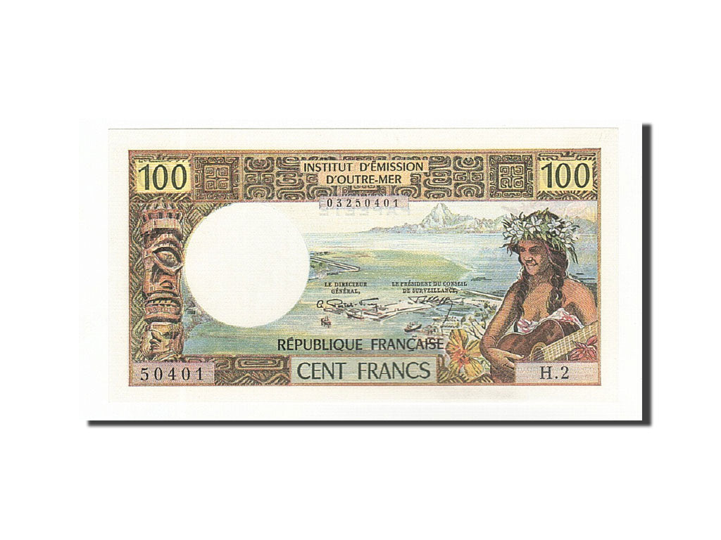 Banknote, Tahiti, 100 Francs, 1969-1971, Undated (1971), KM:24a, UNC(65-70)