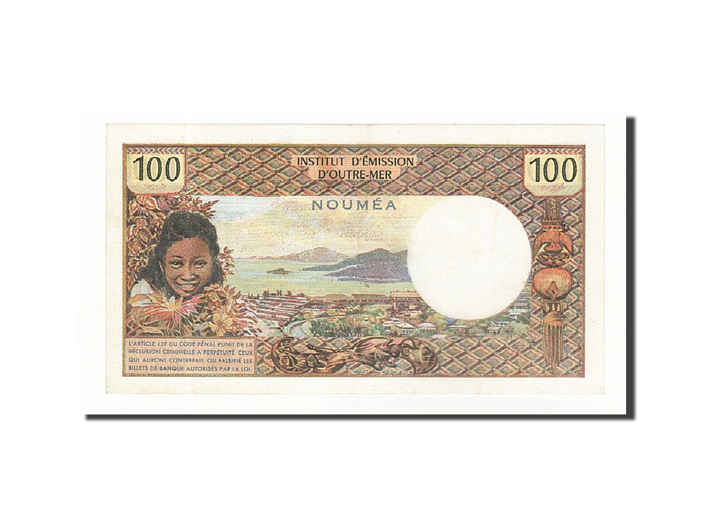 New Caledonia, 100 Francs, 1971, KM:63b, Undated (1973), UNC(60-62)
