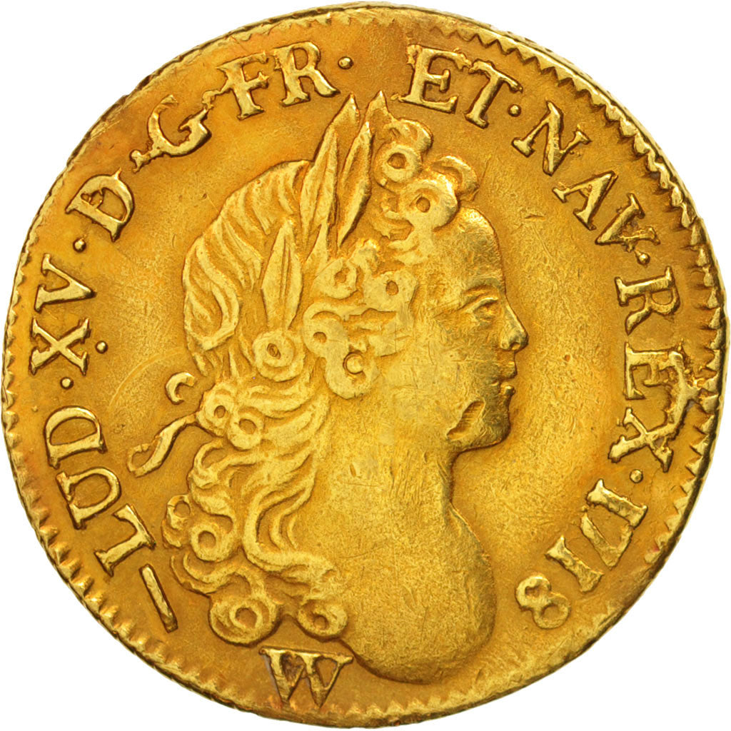 Coin, France, Louis XV, Louis d'or à la croix du Saint-Esprit, Louis d'Or