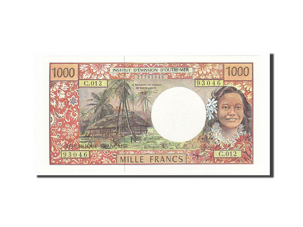 Banknote, French Pacific Territories, 1000 Francs, 1985-1996, Undated (1996)