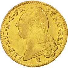 France, Louis XVI, Double louis d'or à la tête nue, 1786, Bordeaux,Gold,KM 592.8