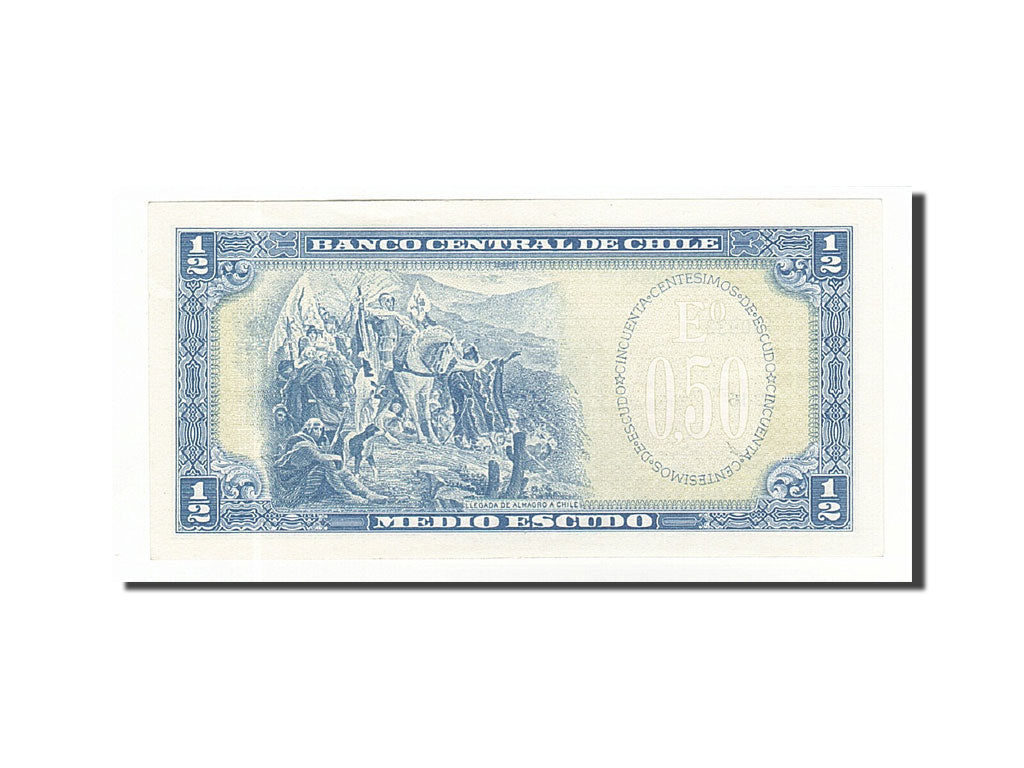 Banknote, Chile, 1/2 Escudo, Undated (1962-75), Undated, KM:134Aa, UNC(63)