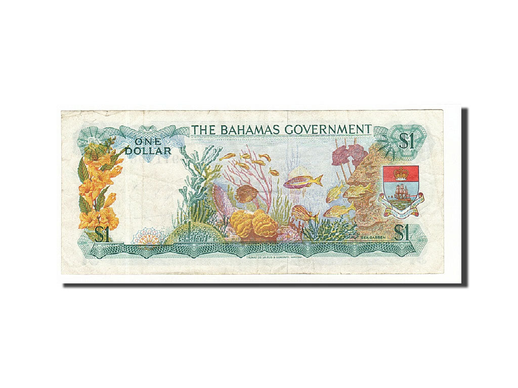 Banknote, Bahamas, 1 Dollar, 1965, 1965, KM:18b, VF(20-25)