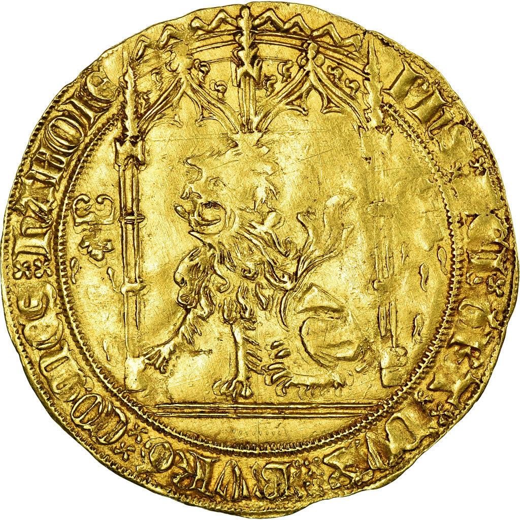 Coin, FRENCH STATES, Lion d'or, Valenciennes, EF(40-45), Gold, Delmonte:303