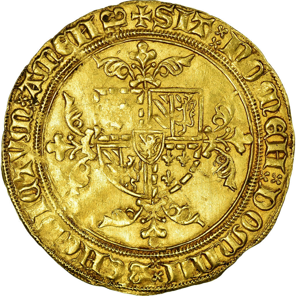 Coin, FRENCH STATES, Lion d'or, Valenciennes, EF(40-45), Gold, Delmonte:303