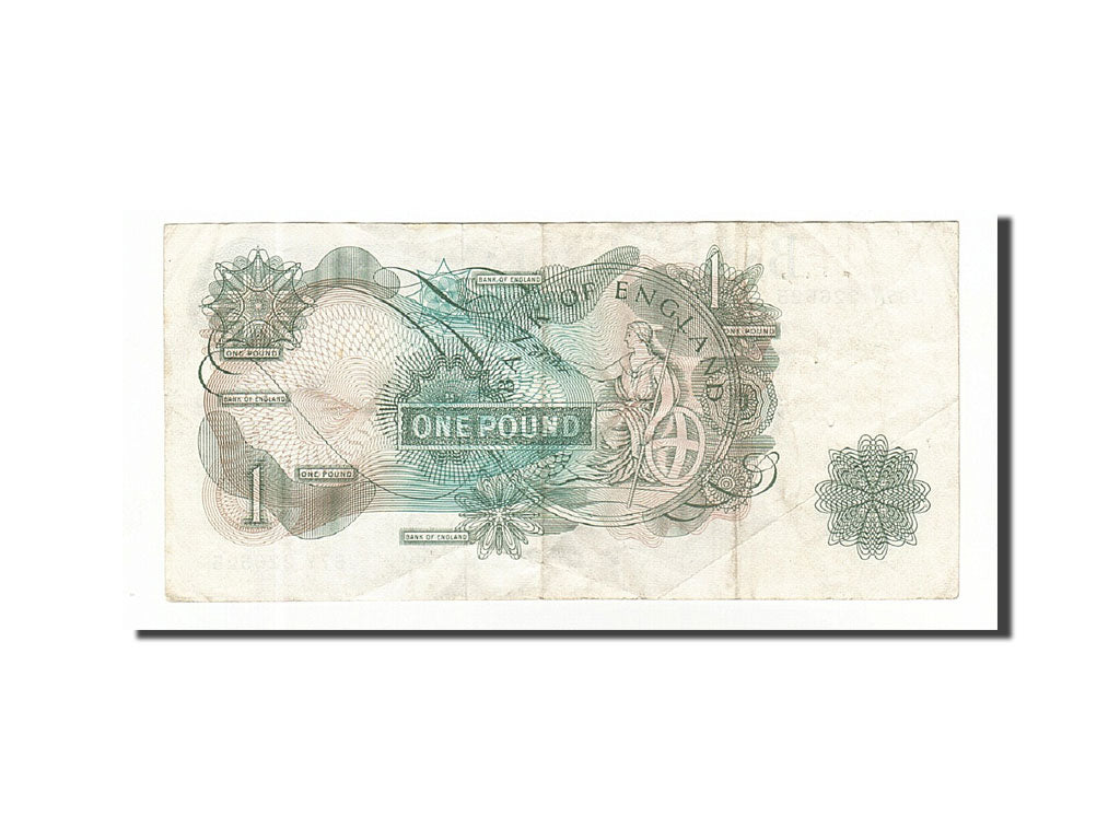 Great Britain, 1 Pound, 1966-1970, KM:374e, Undated, EF(40-45)