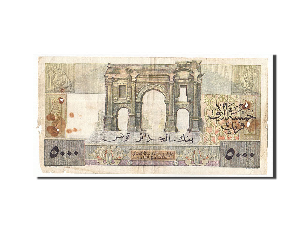 Algeria, 5000 Francs, 1949-1955, KM:109a, 1949-11-08, VF(20-25)