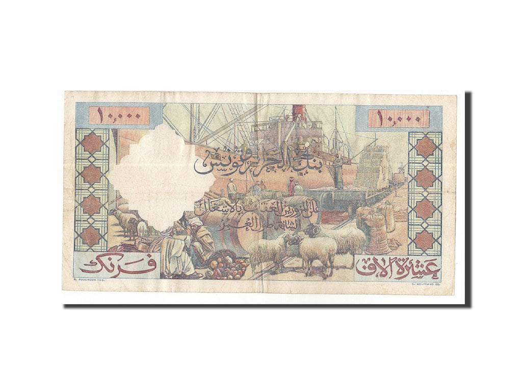 Banconote, Algeria, 10,000 Francs, 1949-1955, KM:110, 1957-06-27, BB