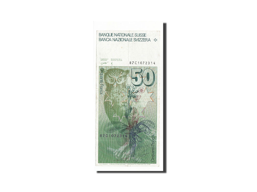 Schweiz, 50 Franken, 1987, KM:56h, 1987, EF(40-45)