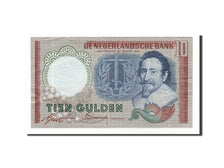 Netherlands, 10 Gulden, 1953, KM:85, 1953-03-23, AU(50-53)