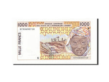 Billet, West African States, 1000 Francs, 1991-1992, 1997, KM:711Kg, NEUF