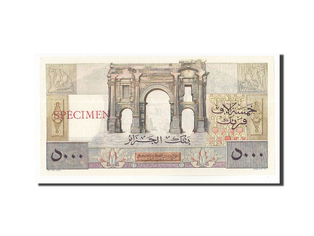 Billet, Algeria, 5000 Francs, 1946-1948, 00-00-0000, KM:105, SUP+