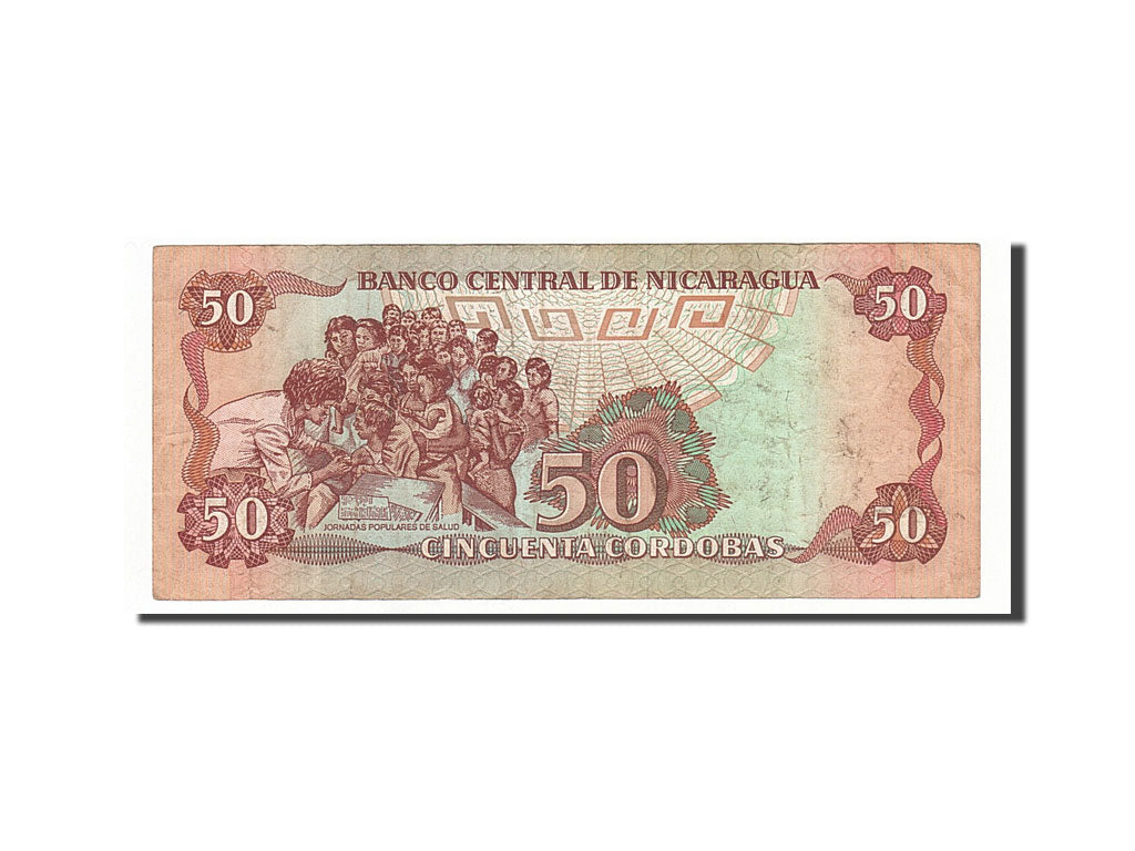 Nicaragua, 50 Cordobas, 1985, KM:153, 1985, VF(20-25)