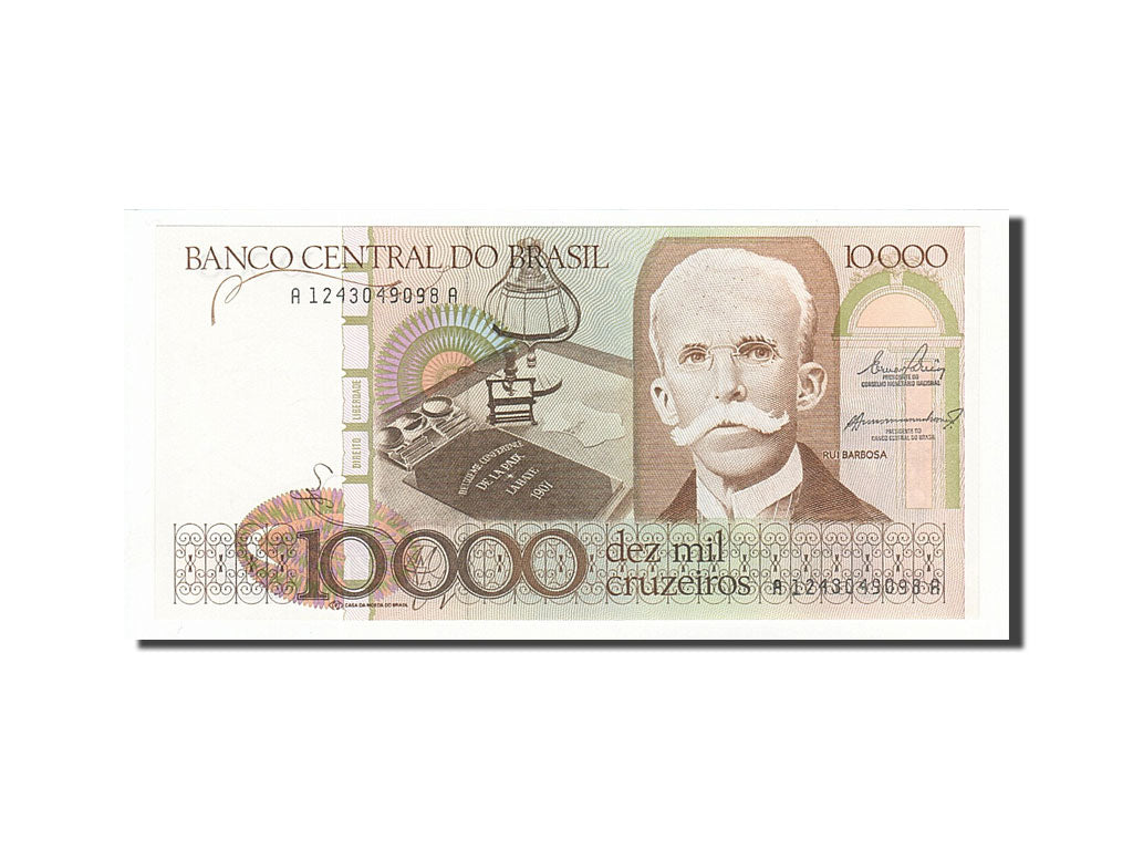 Brazil, 10,000 Cruzeiros, 1984, KM:203a, Undated, UNC(65-70)