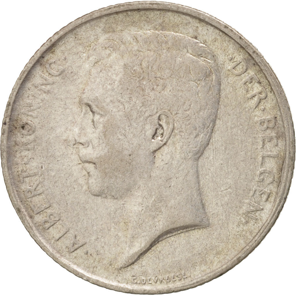 Coin, Belgium, Franc, 1912, AU(50-53), Silver, KM:73.1