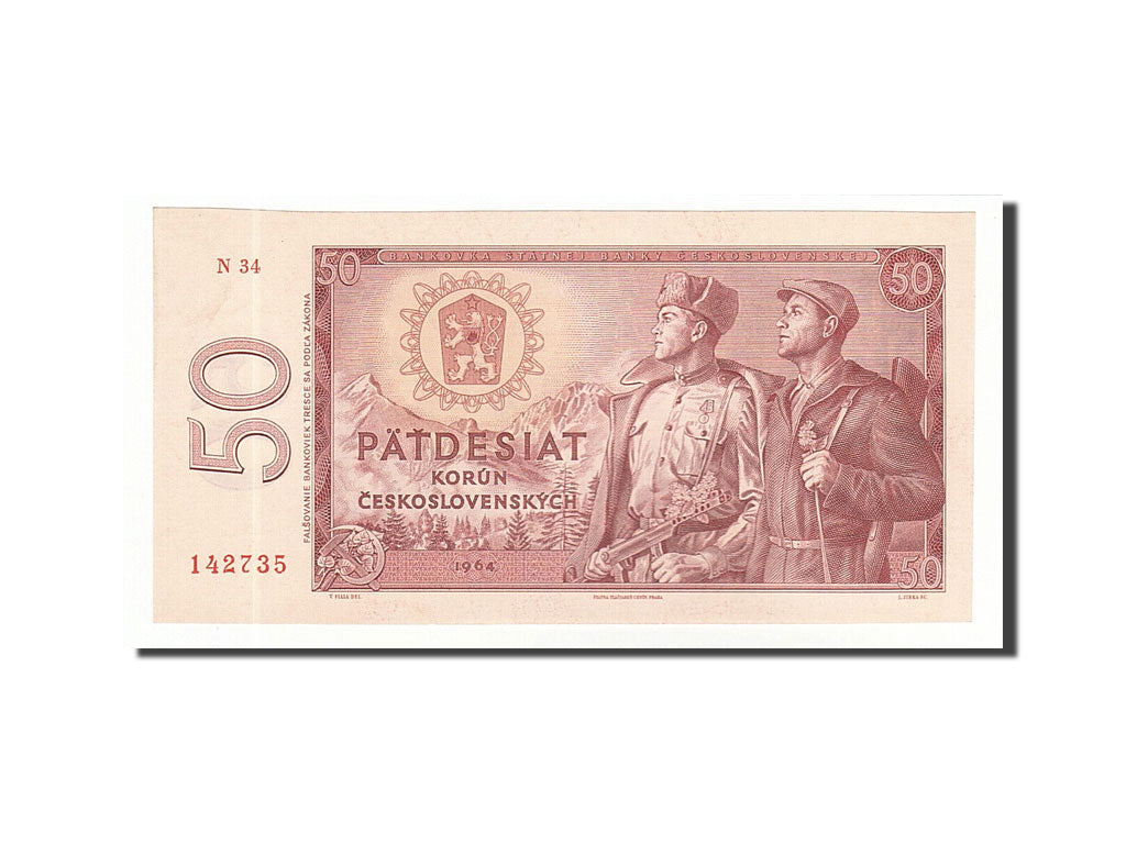 Czechoslovakia, 50 Korun, 1960-1964, KM:90b, 1964, UNC(63)
