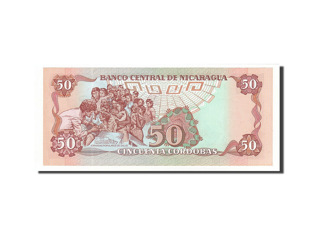 Banknote, Nicaragua, 50 Cordobas, 1985, 1985, KM:153, UNC(65-70)