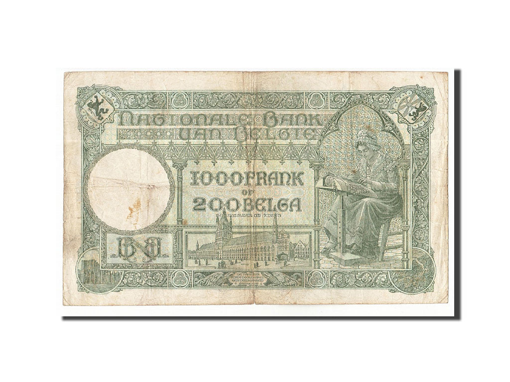 Banknote, Belgium, 1000 Francs-200 Belgas, 1927-1929, 1932-02-25, KM:104