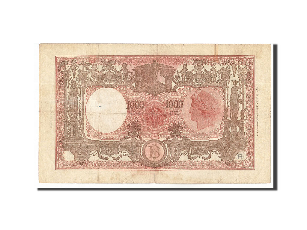 Italy, 1000 Lire, 1943-1947, KM:72c, 1947-01-18, VF(30-35)