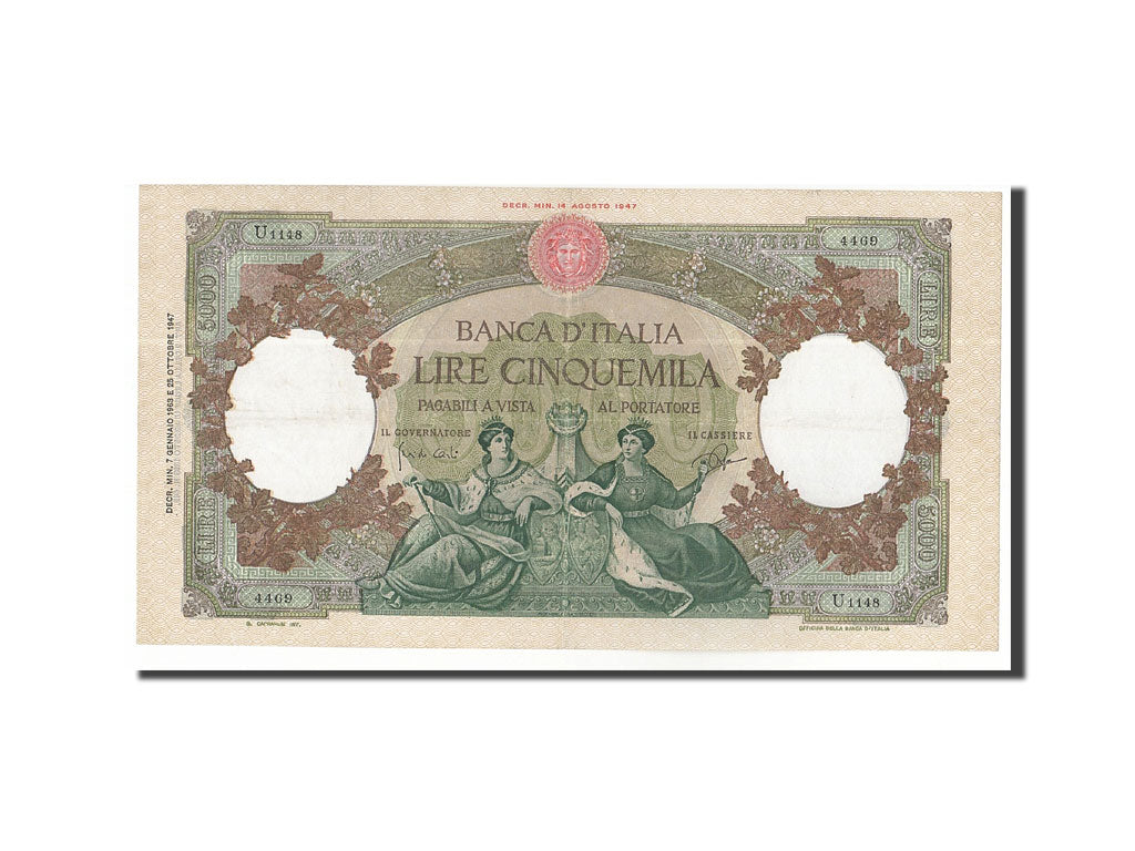 Italy, 5000 Lire, 1963, KM:85d, 1963-01-07, EF(40-45)
