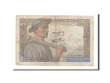 France, 10 Francs, 1942, KM:99d, 1942-10-15, VF(20-25), Fayette:8.4