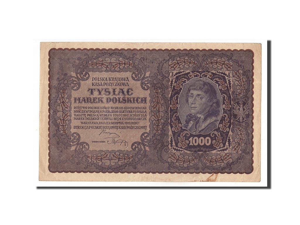 Banknote, Poland, 1000 Marek, 1919, 1919-08-23, KM:29, VF(20-25)