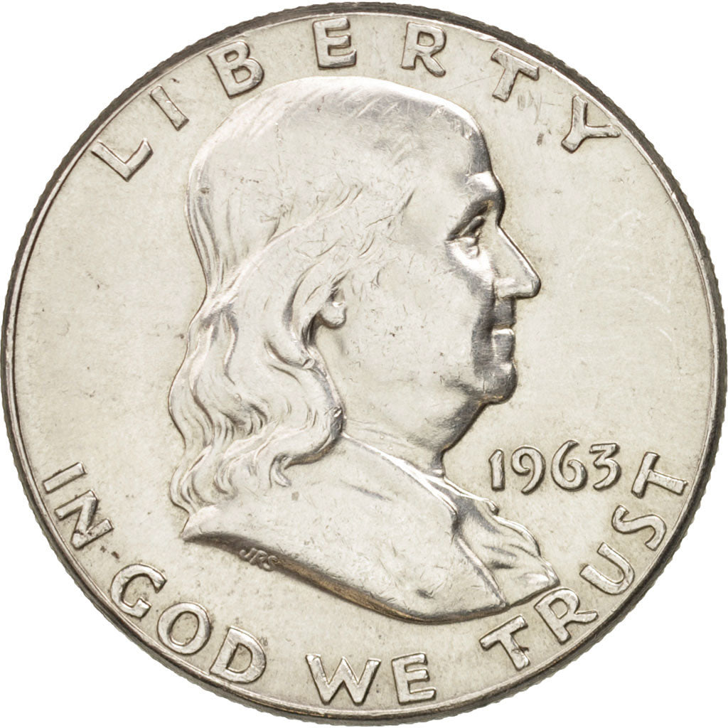 United States, Franklin Half Dollar, 1963, Philadelphia, Silver, KM 199