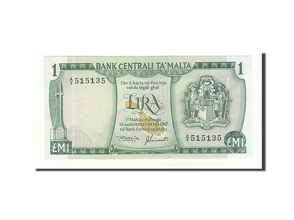 Banknote, Malta, 1 Lira, 1973, Undated, KM:31d, UNC(65-70)