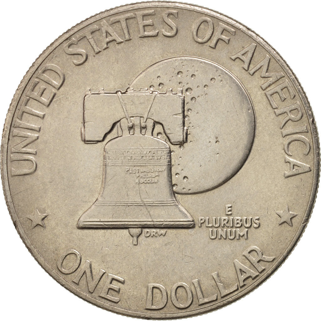 United States, Eisenhower Dollar, 1976, Philadelphia, EF(40-45), KM 206
