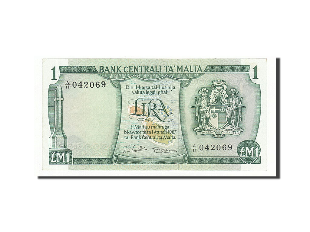 Malta, 1 Lira, 1973, KM:31e, Undated, UNC(63)