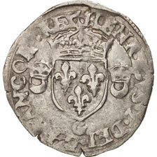 Francia, Douzain aux croissants, 1550, Poitiers, MB+, Biglione, Sombart:4380