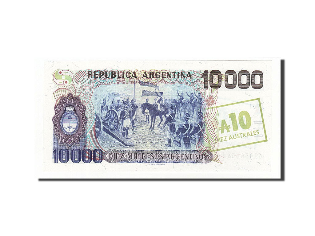 Banknote, Argentina, 10 Australes, 1985, Undated, KM:322a, UNC(65-70)